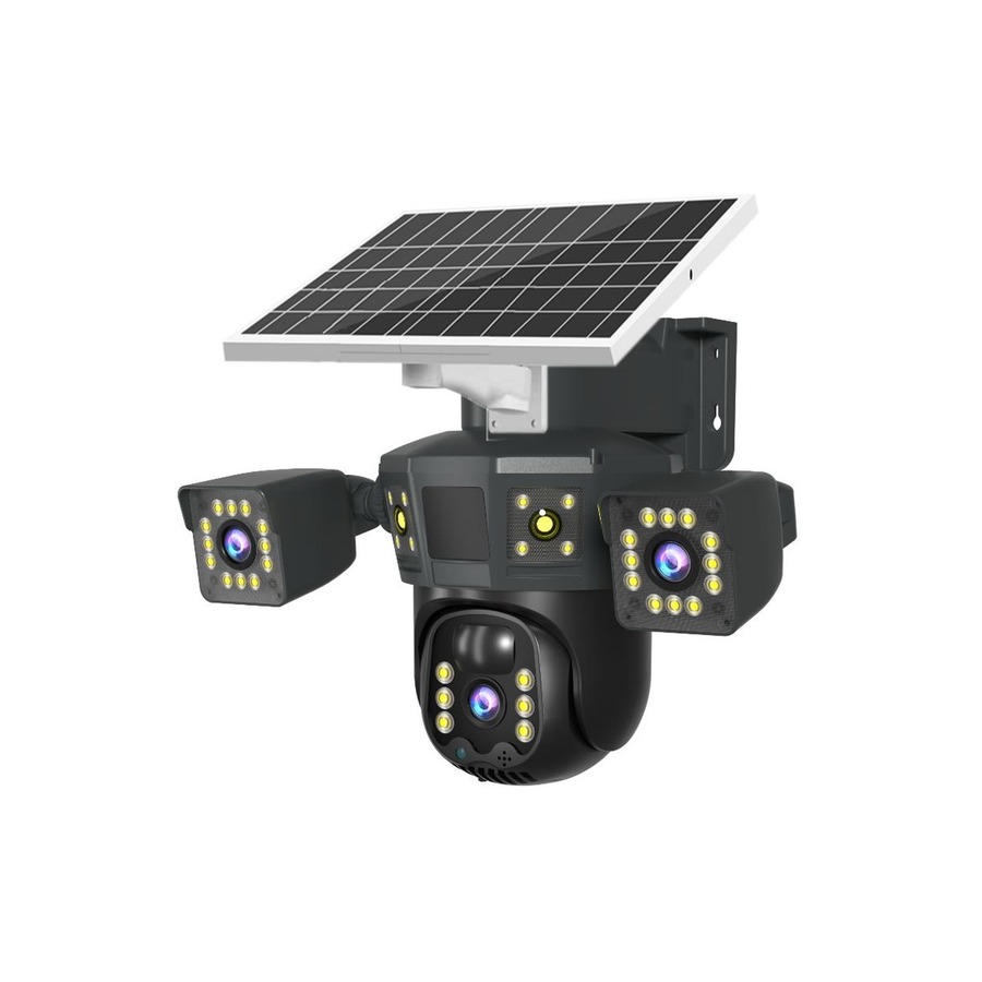 WiFi 2MP Triple-Lens Four-Lens Battery Solar Multi-Lens Camera