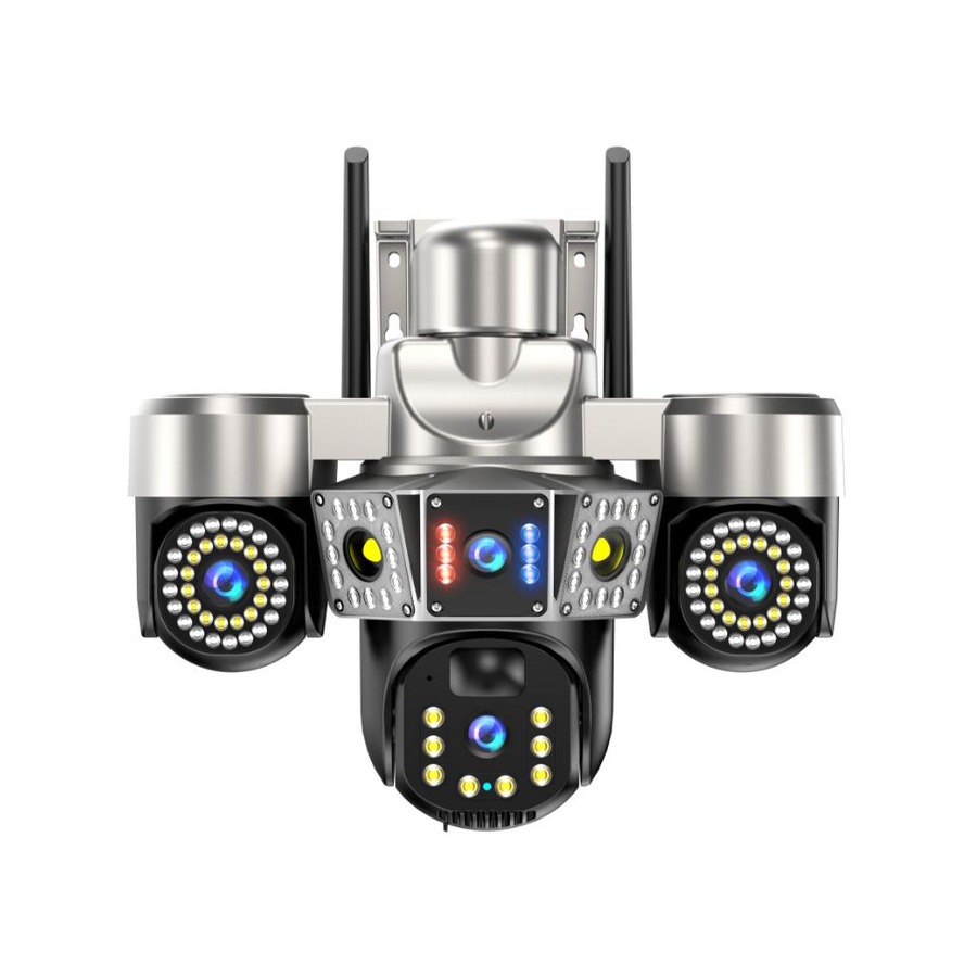 4G 2MP Triple-Lens Four-Lens Battery Solar Multi-Lens Camera