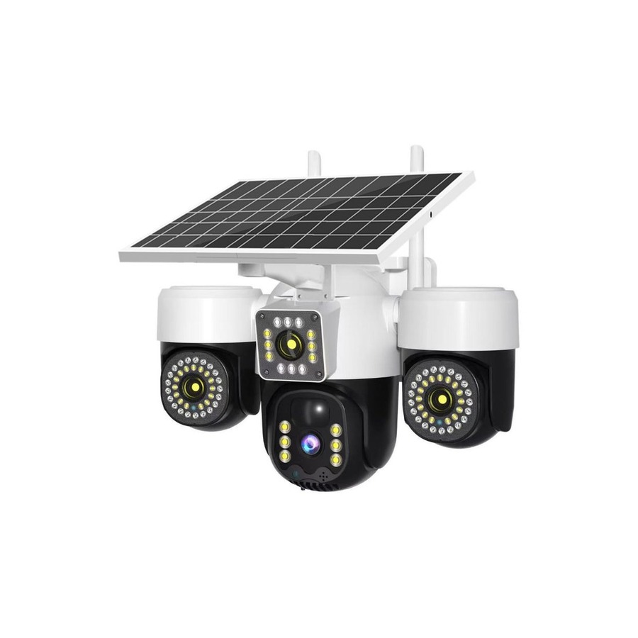 WiFi 4MP Triple-Lens Four-Lens Battery Solar Multi-Lens Camera